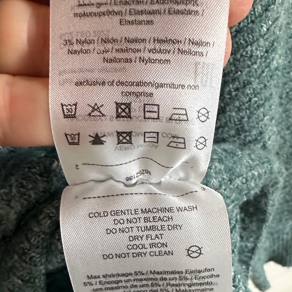 Vero Moda Teal Crewneck Sweater - Picture 3 of 7